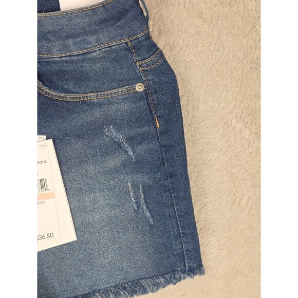 CALVIN KLEIN Jean Shorts Size 10 mid rise boy shorts New Stretch - Picture 6 of 14